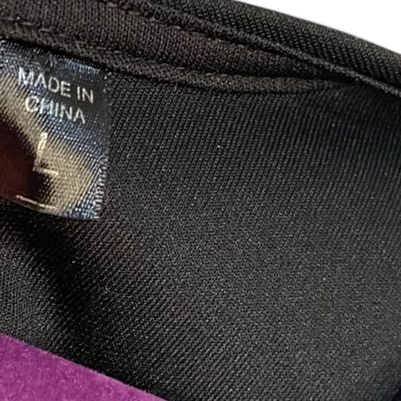 Trixxi Crop Top Women's Large Black White Stripe Cheerleading Keyhole Academia - Picture 5 of 10